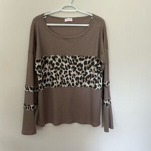 Pink Lily Leopard Shirt